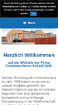 Mobile Screenshot of containerdienst-schaaf.de