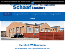 Tablet Screenshot of containerdienst-schaaf.de